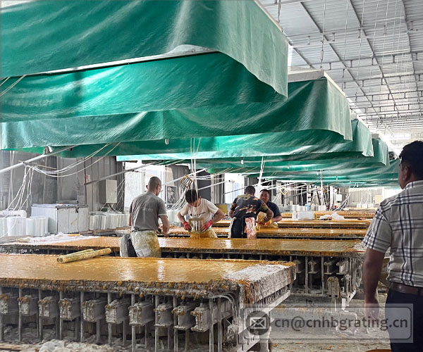 FRP grating production by frp grating mold