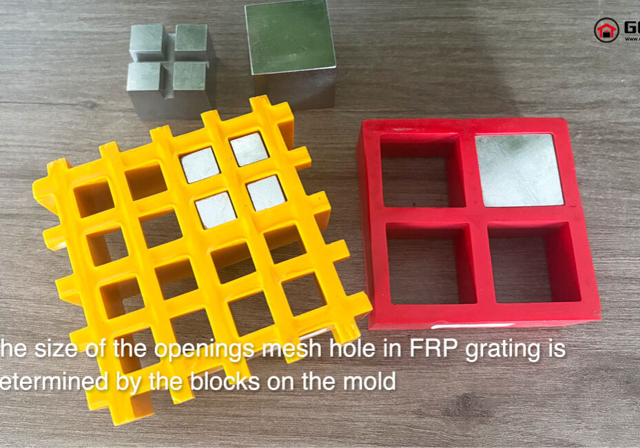 The blocks on the mold